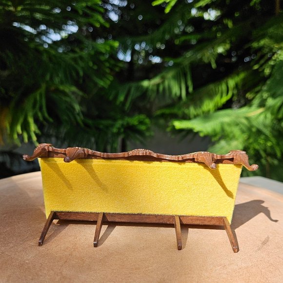 Chippendale Goebel Sofa Dollhouse Miniature 1:12 Scale - Picture 7 of 12